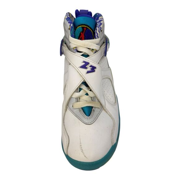 Nike Air Jordan Retro 8 VIII 2019 Aqua White Varsity Size 8.5 CL1236-100 - Picture 4 of 7